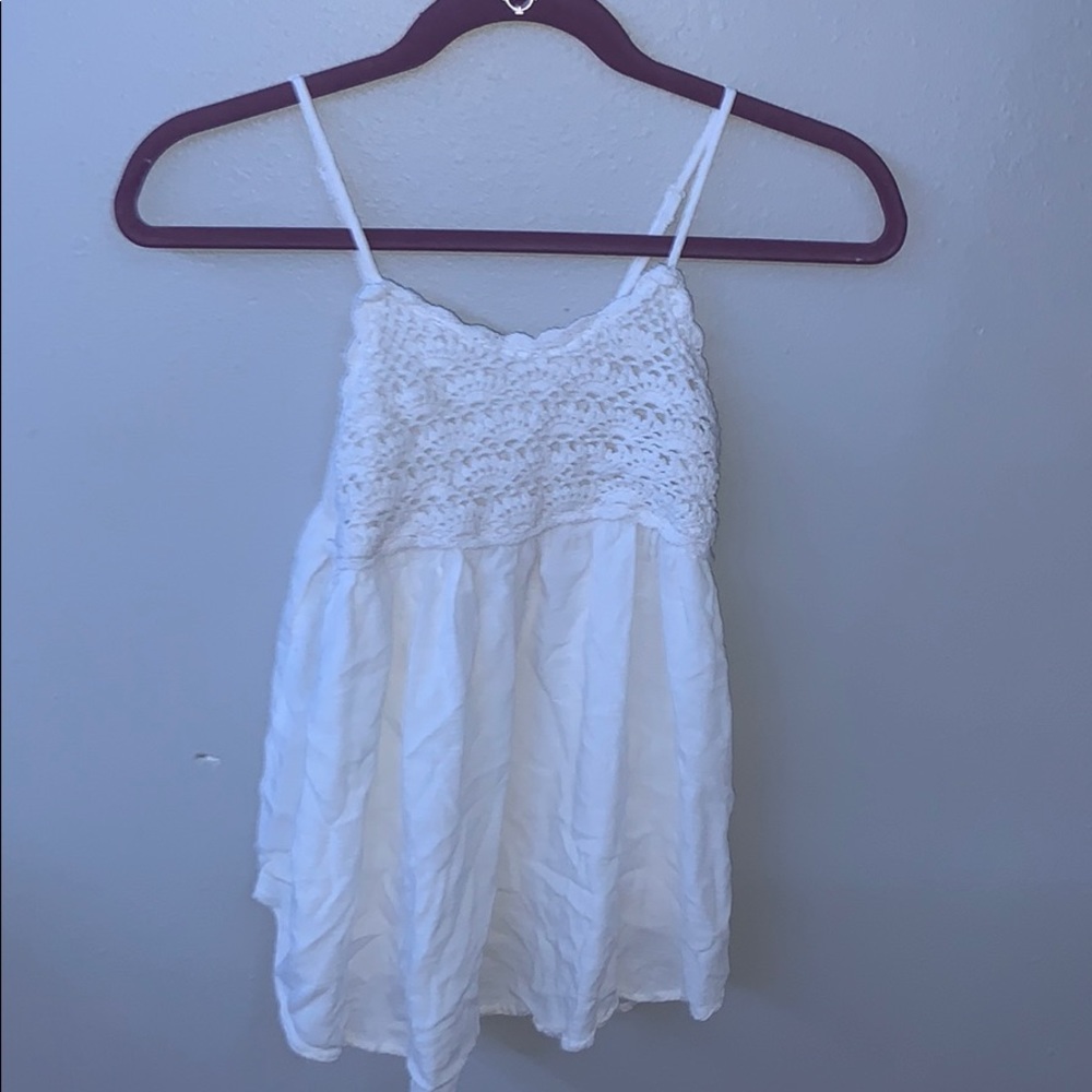 White crochet top